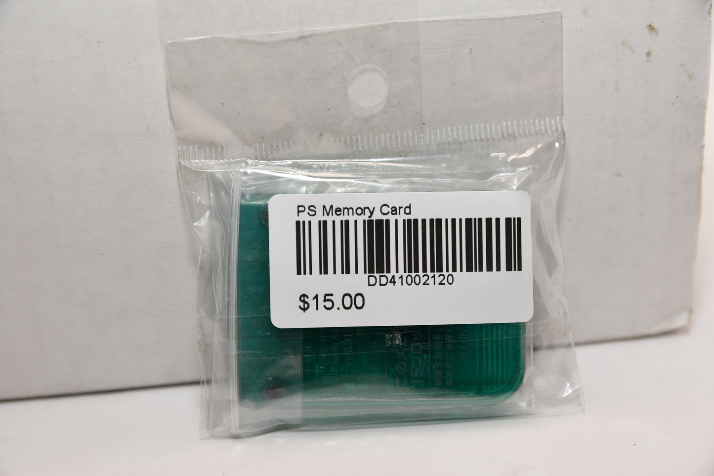 Playstation Memory Card Original Emerald Green