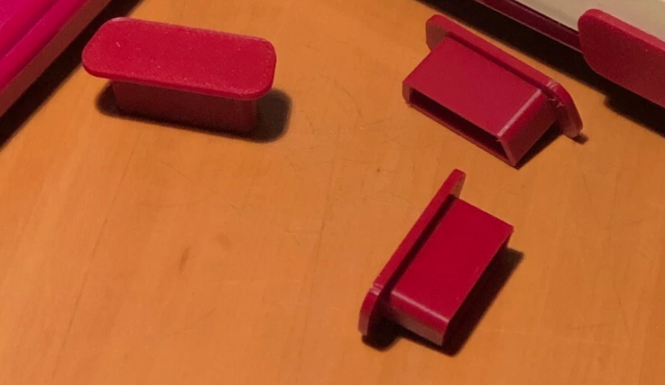 Replacement Expansion port cap RED/White Famicom