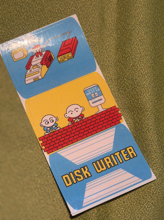 Diskwriter Famicom Disk Storage Case Repro alt monitor set only