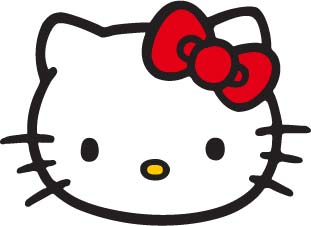 Hello Kitty SVG cut file optimized for Cricut. Two files included see