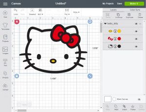 Download Hello Kitty Svg Cut File Optimized For Cricut Two Files Included See Below Best For Cricut Nerdspaceship SVG, PNG, EPS, DXF File